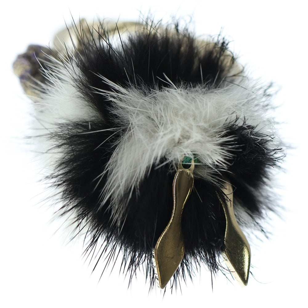 CHRISTIAN LOUBOUTIN(クリスチャンルブタン) Key Ring Mink ミンクファー キーリング キーホルダー ゴールド