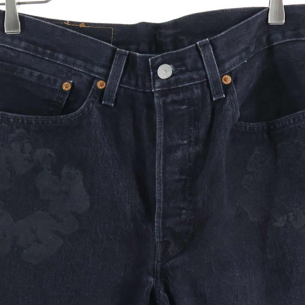 DENIM TEARS(デニムティアーズ) Levi's Denim Pants リーバイス 花柄デニムパンツ ブラック PC9-A1592-0003