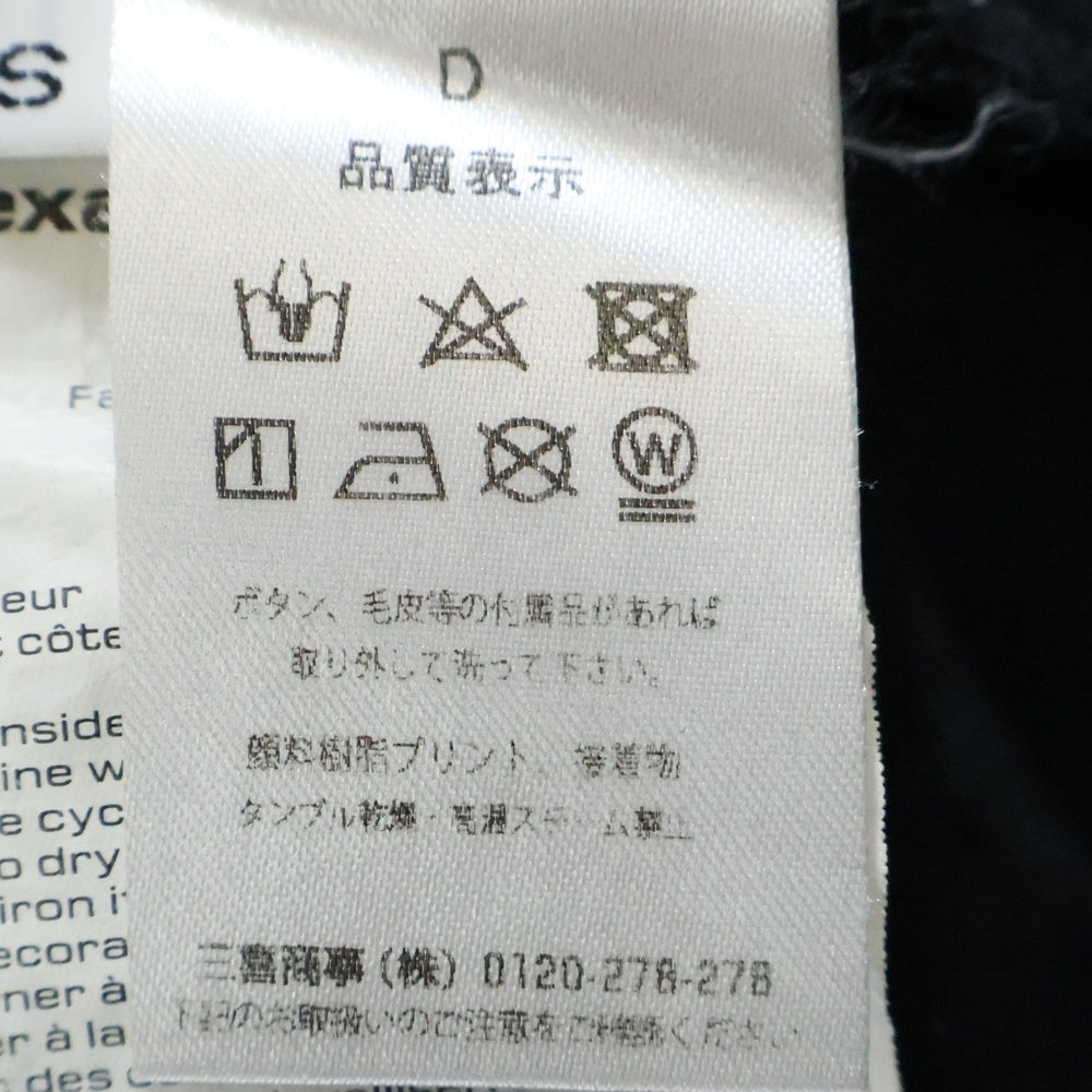 ALEXANDER WANG(アレキサンダーワン) L/S T-SHIRT ロゴ刺繍 長袖Tシャツ ロンT ブラック