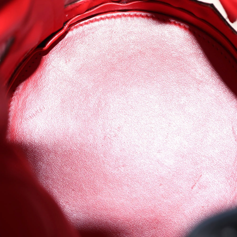 CHRISTIAN LOUBOUTIN(クリスチャンルブタン) MARIE JANE マリージェーン レザー×PVC バケットショルダーバッグ ブラック/シルバー