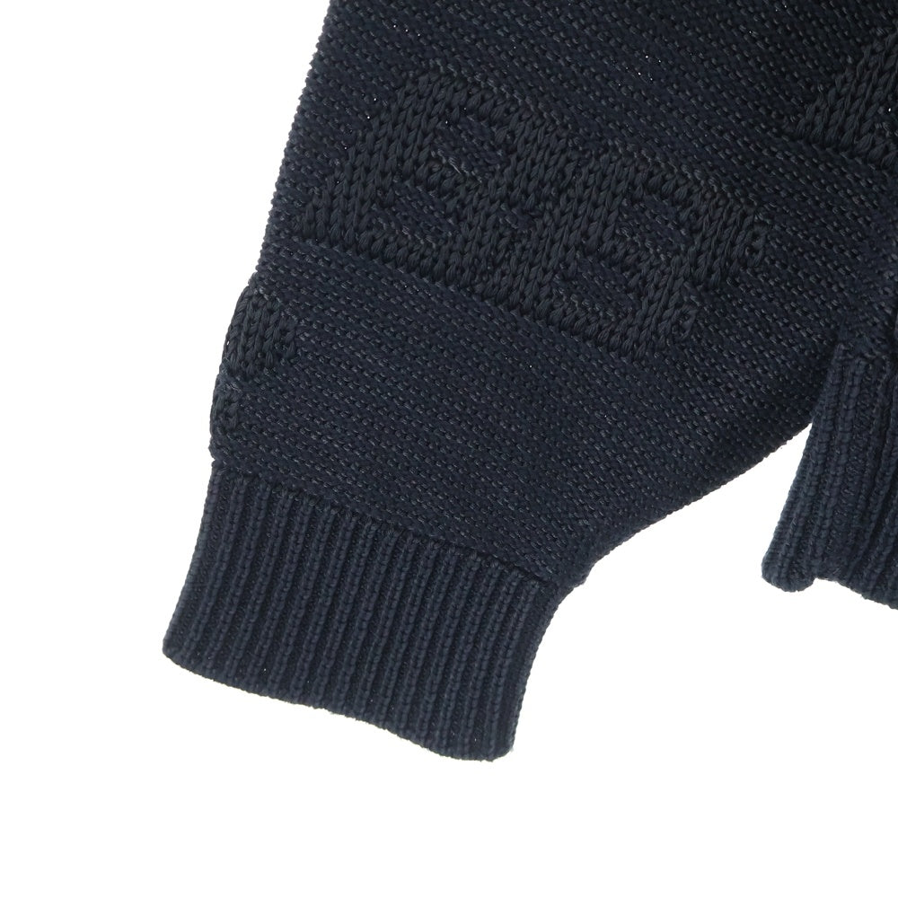 BALENCIAGA(バレンシアガ) BB Knit Sweater BBロゴ 総柄 クルーネックニットセーター ブラック 646993 T3194