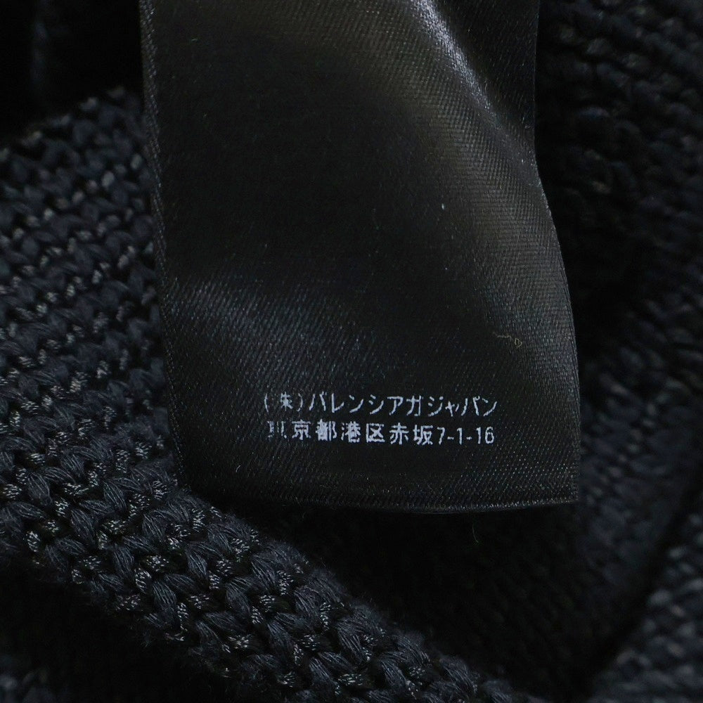 BALENCIAGA(バレンシアガ) BB Knit Sweater BBロゴ 総柄 クルーネックニットセーター ブラック 646993 T3194