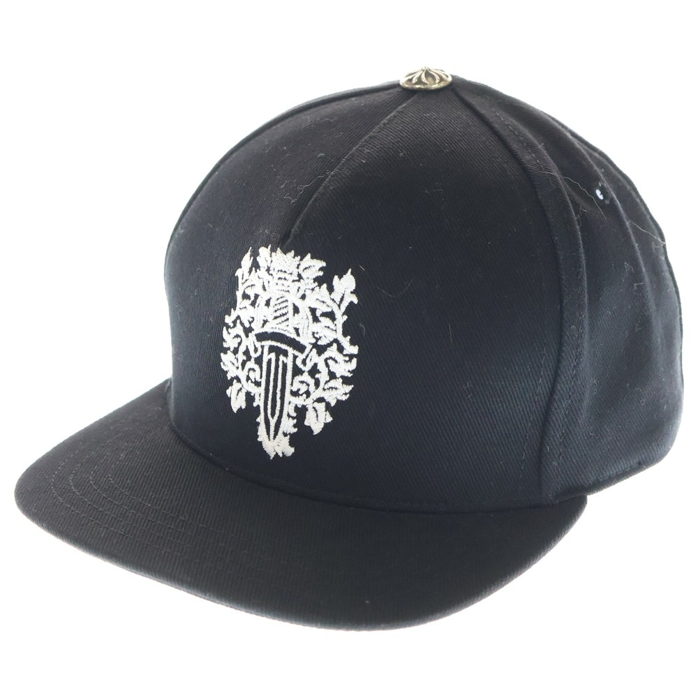 CHROME HEARTS(クロムハーツ) TRUCKER CAP ヴァインダガー刺繍 デニムトラッカーキャップ 帽子 ブラック