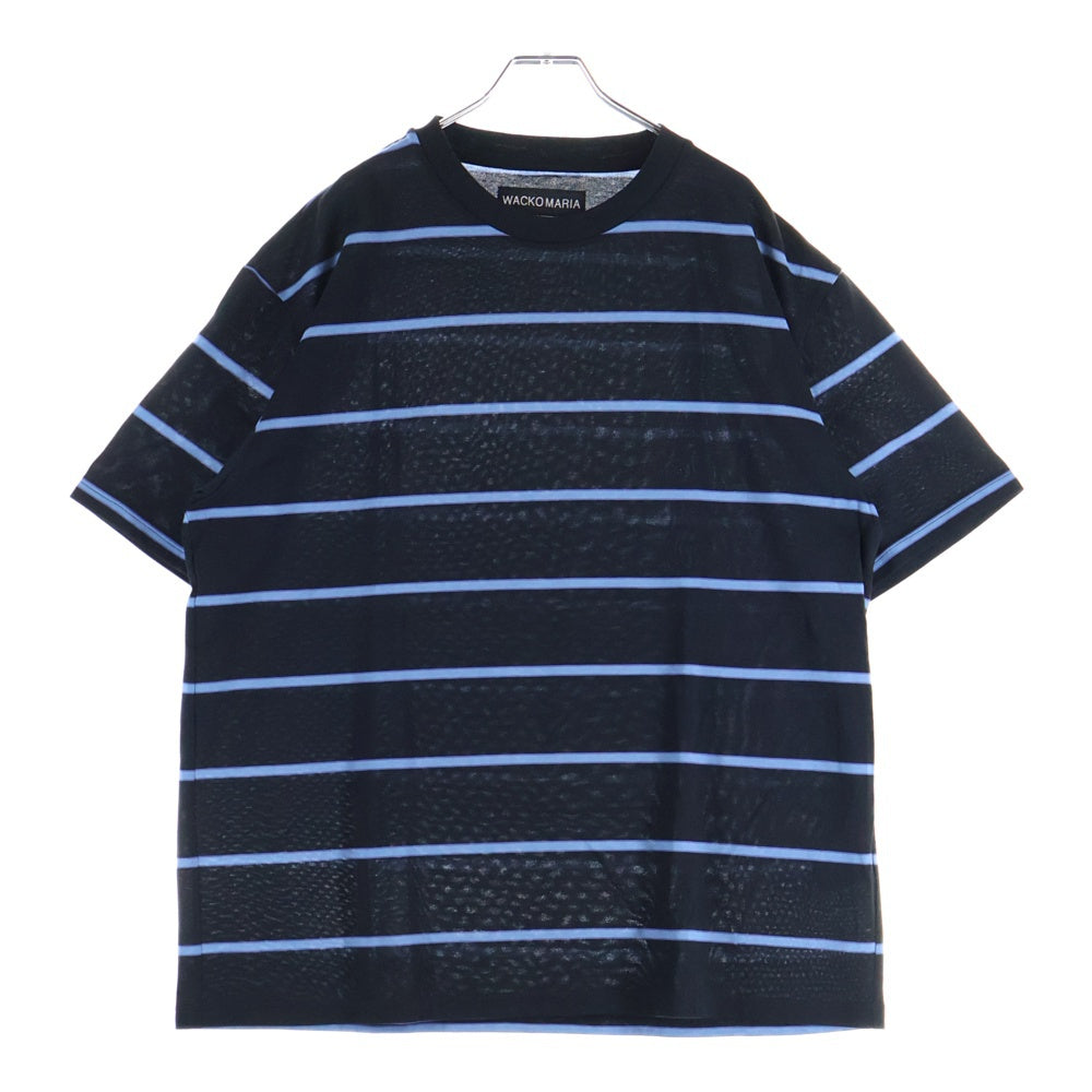 WACKO MARIA(ワコマリア) STRIPED CREW NECK T-SHIRT ボーダー 半袖Tシャツ ブラック