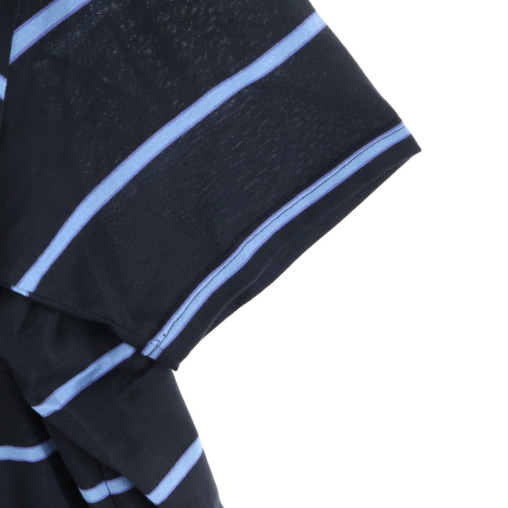 WACKO MARIA(ワコマリア) STRIPED CREW NECK T-SHIRT ボーダー 半袖Tシャツ ブラック