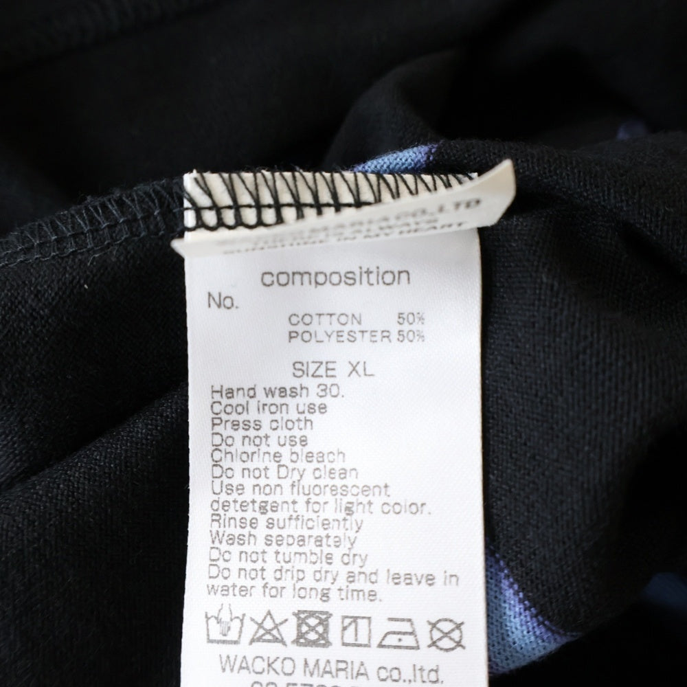 WACKO MARIA(ワコマリア) STRIPED CREW NECK T-SHIRT ボーダー 半袖Tシャツ ブラック