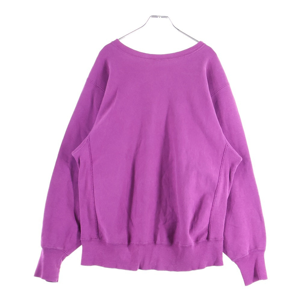 CHAMPION(チャンピオン) 90S Reverse Weave Sweatshirt ロゴ刺繍 リバースウィーブ クルーネックスウェットトレーナー パープル
