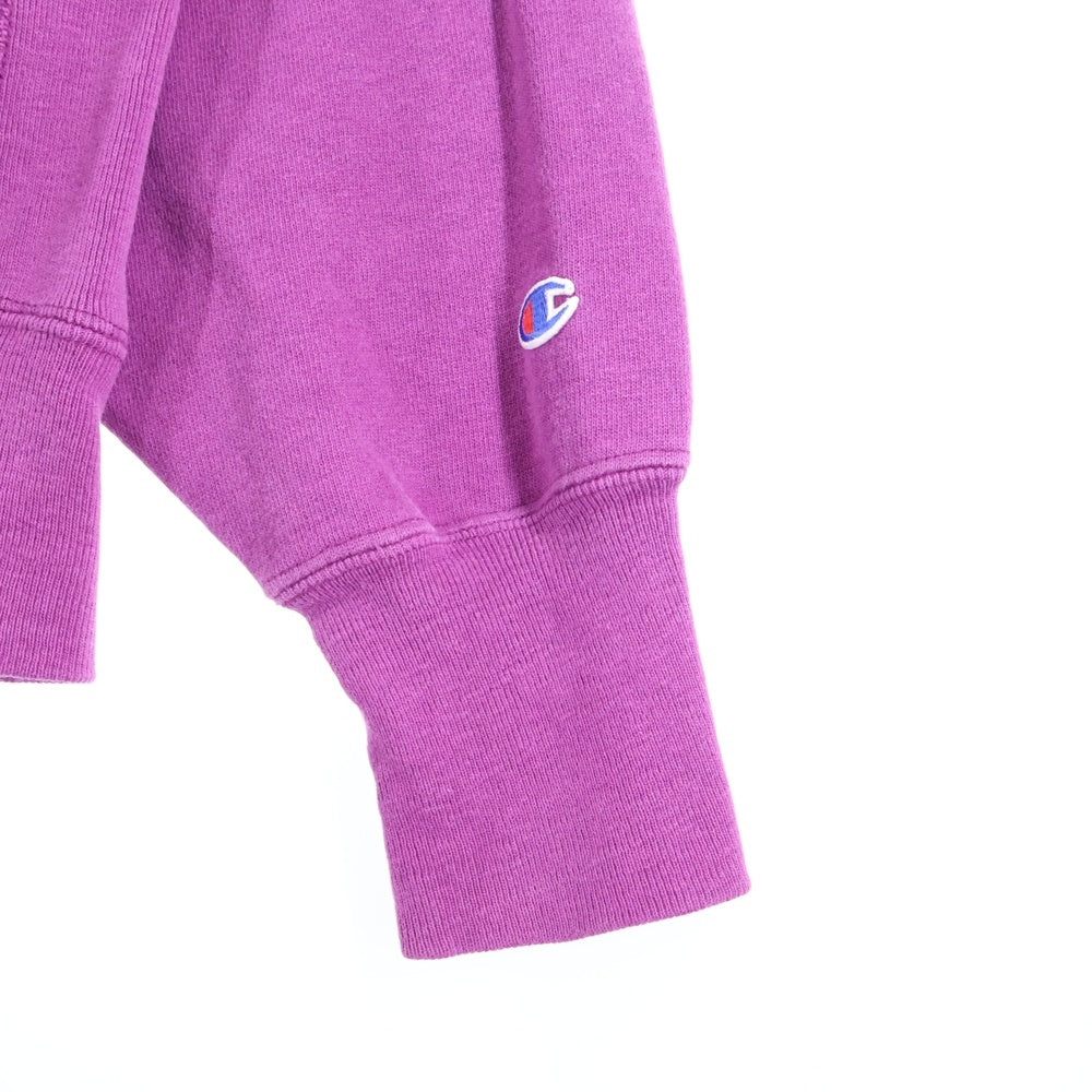 CHAMPION(チャンピオン) 90S Reverse Weave Sweatshirt ロゴ刺繍 リバースウィーブ クルーネックスウェットトレーナー パープル