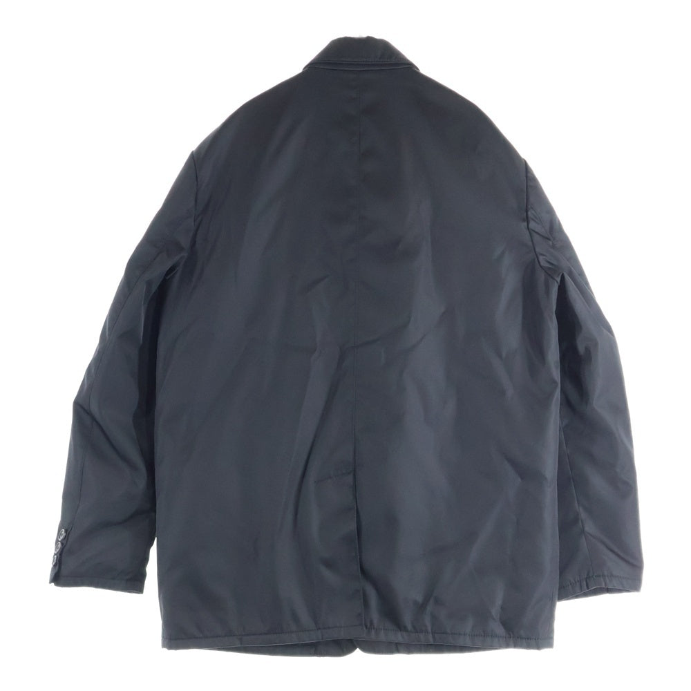 PRADA(プラダ) 3B Nylon Tailored Jacket トライアングルロゴ 裏地キルティング ナイロンテーラードジャケット ブラック SD1240