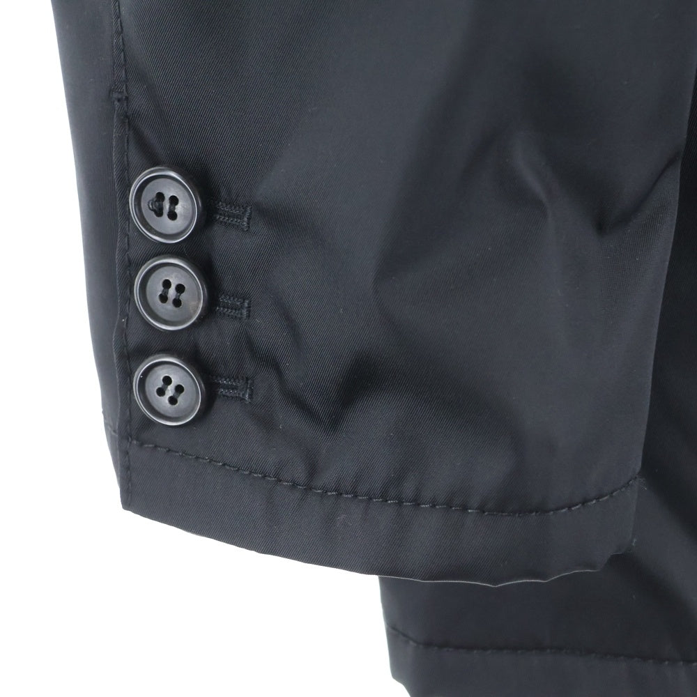 PRADA(プラダ) 3B Nylon Tailored Jacket トライアングルロゴ 裏地キルティング ナイロンテーラードジャケット ブラック SD1240