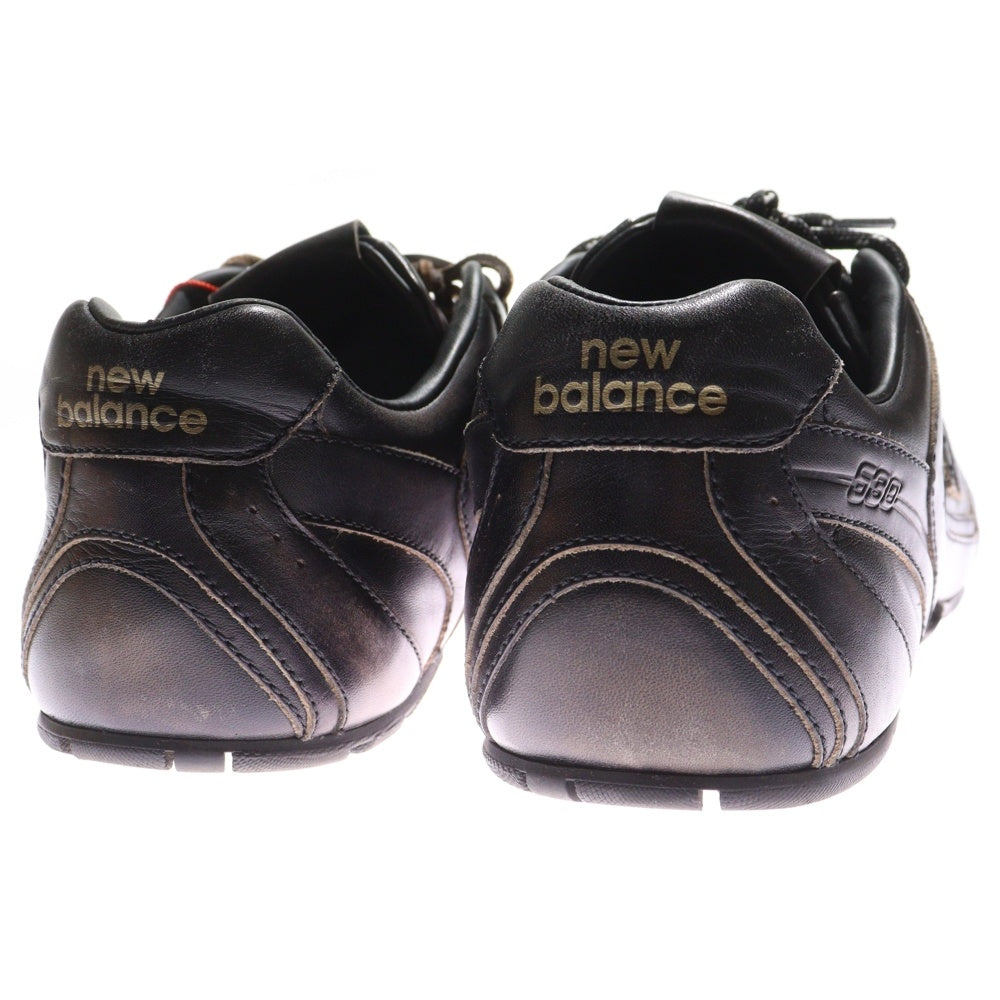 New Balance(ニューバランス) ×miumiu 530 SL ミュウミュウ ダメージ加工 レザーローカットスニーカー ブラウン