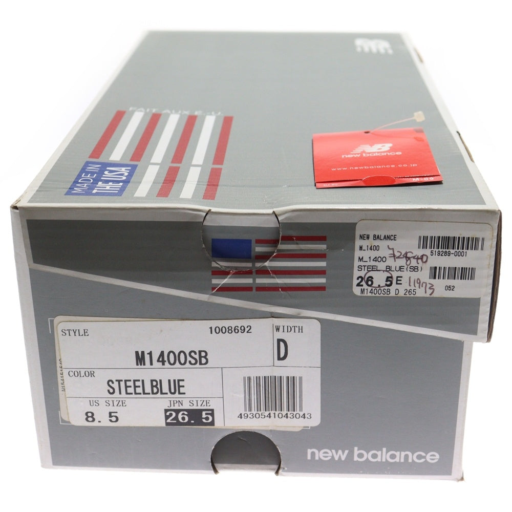 New Balance(ニューバランス) 1400 メッシュ スウェード ローカットスニーカー グレー US8.5/26.5cm M1400SB