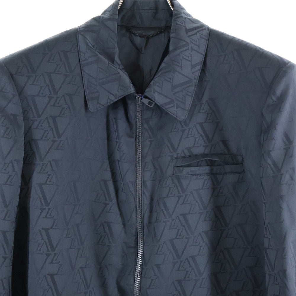 LOUIS VUITTON(ルイヴィトン) 24AW ロゴ総柄 テーラードウールブルゾン ブラック RM242MF DLI HRFB1E