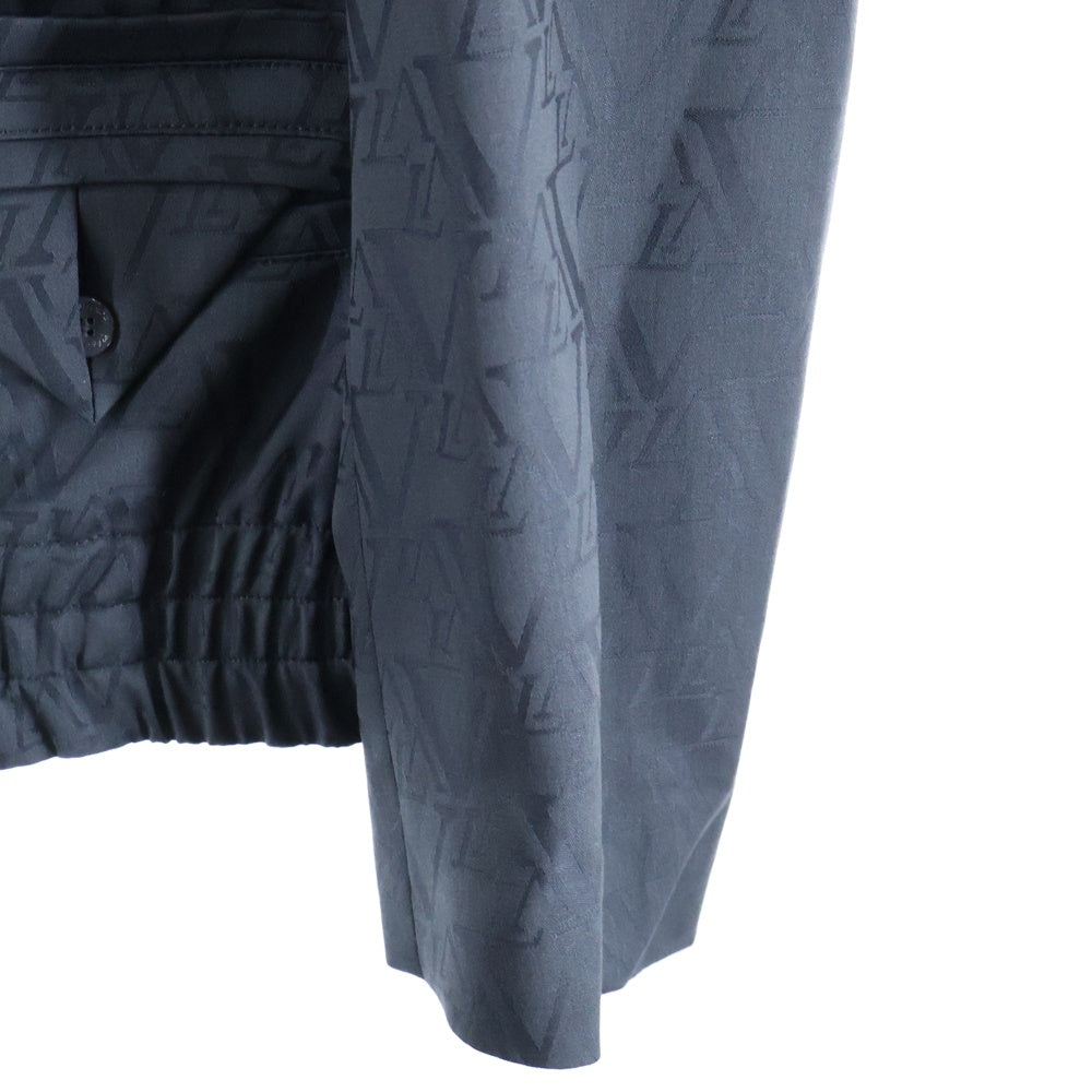 LOUIS VUITTON(ルイヴィトン) 24AW ロゴ総柄 テーラードウールブルゾン ブラック RM242MF DLI HRFB1E
