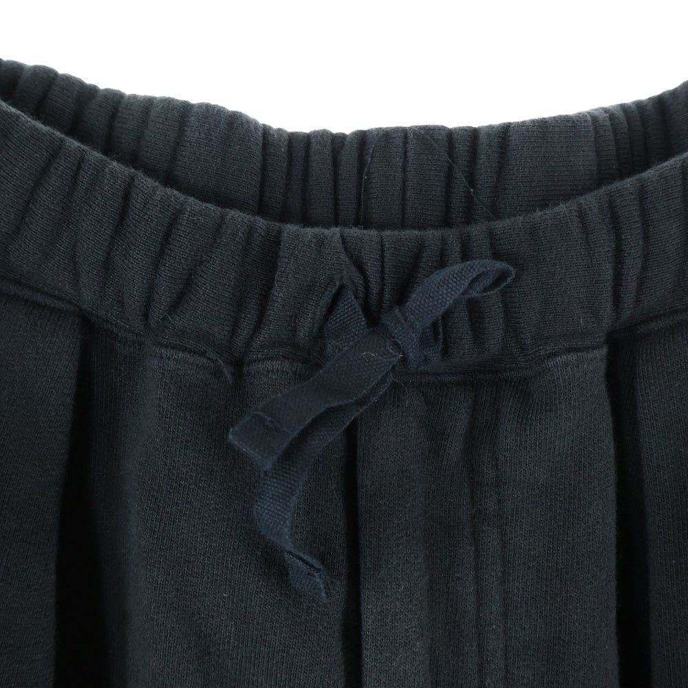 ANCELLM(アンセルム) TUCK SWEAT SHORTS ワイドスウェット ハーフパンツ ショートパンツ ブラック ANC-PT81