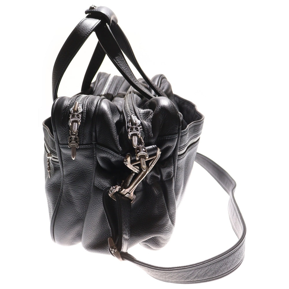 CHROME HEARTS(クロムハーツ) DIAPER BAG LEATHER SHOULDER 2WAY BAG ダイパー レザーショルダーバッグ ブラック