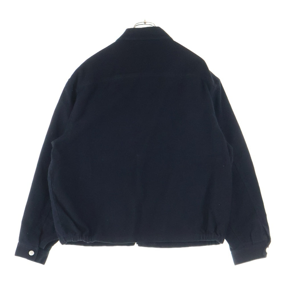 SUPREME(シュプリーム) 25SS Moleskin With Full Zip Jacket モールスキン ジップアップジャケット ブルゾン ブラック