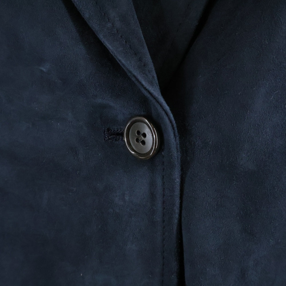 EMMETI(エンメティ) Suede Jacket ゴートスキン スウェードテーラードジャケット ブラック