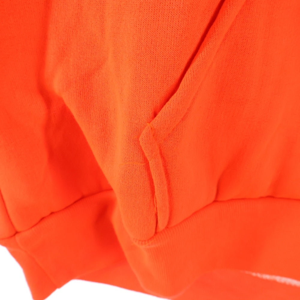 CHROME HEARTS(クロムハーツ) OLD Scroll Logo Thermal Hoodie バックスクロールロゴ サーマルフーディー パーカー 裏地サーマル オレンジ