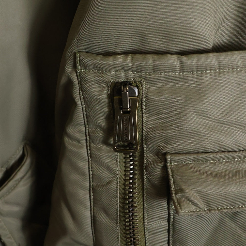 BALENCIAGA(バレンシアガ) 23SS Paris All in Bomber Jacket オールインボンバージャケット フーディー ベージュ 746456 TNO27