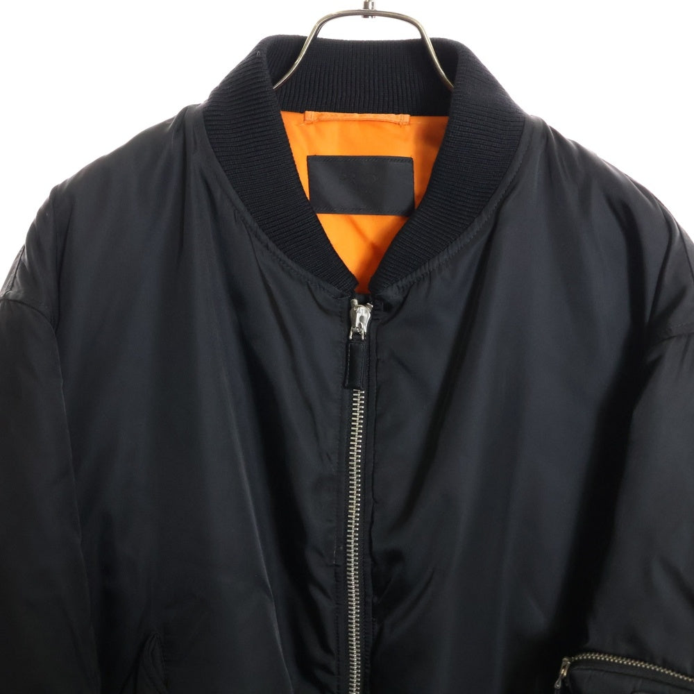PRADA(プラダ) Re-Nylon Bomber Jacket MA-1 トライアングルロゴ リナイロン ボンバージャケット ブラック