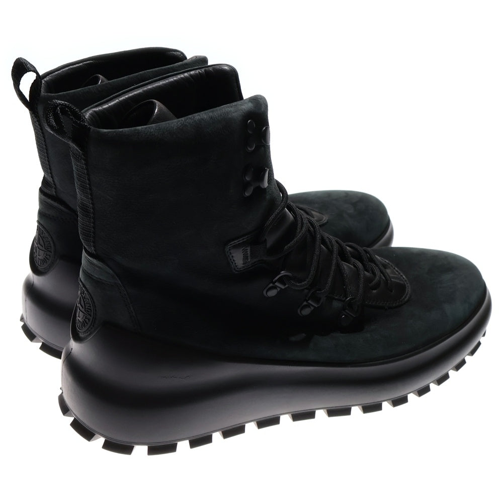 STONE ISLAND(ストーンアイランド) Trekking Boots ヌバックレザー トレッキング ブーツ ブラック 77FWS0404 V0029