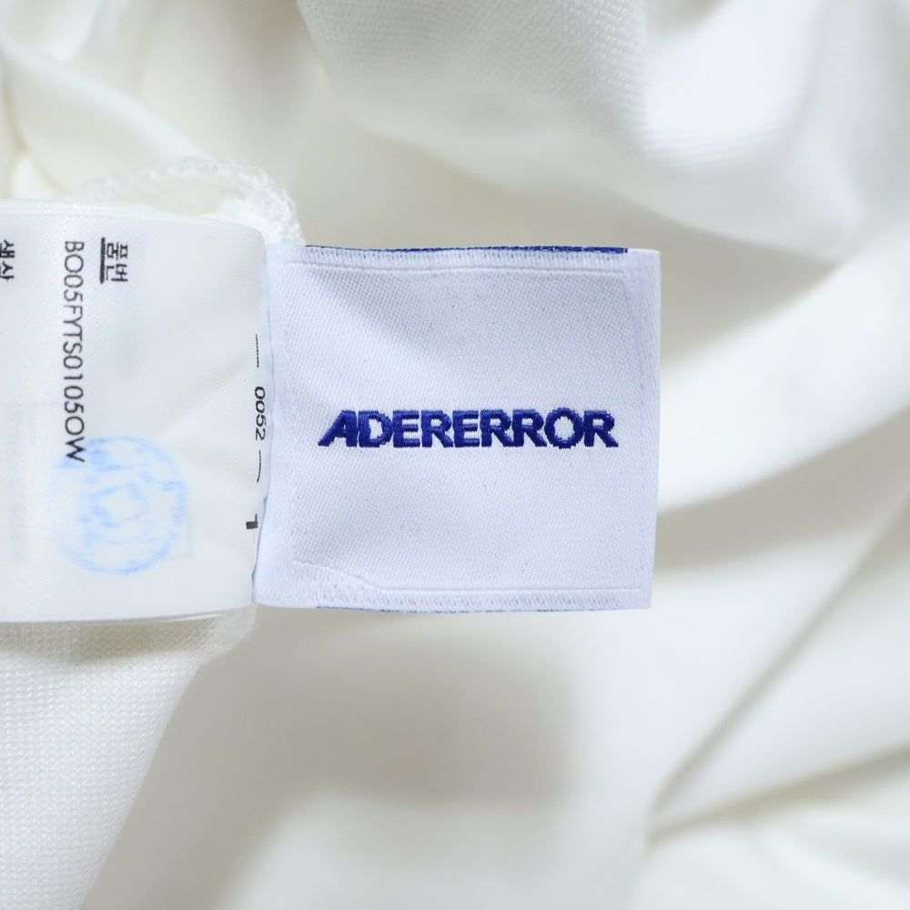 ADER ERROR(アーダーエラー) 梅田阪急限定 プリントクルーネックTシャツ半袖カットソー ホワイト BO05FYTS0105OW