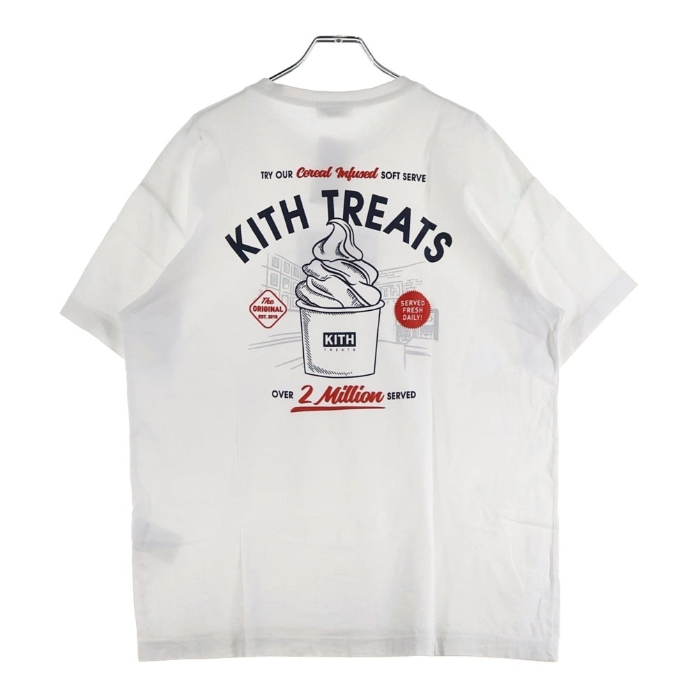 KITH(キス) Treats Two Million トリーツ トゥー ミリオン フロントロゴ 半袖Tシャツ カットソー ホワイト