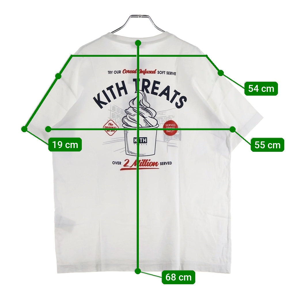 KITH(キス) Treats Two Million トリーツ トゥー ミリオン フロントロゴ 半袖Tシャツ カットソー ホワイト