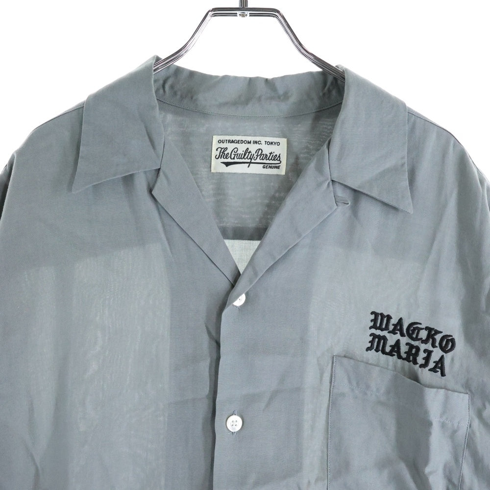 WACKO MARIA(ワコマリア) 50'S OPEN COLLAR SHIRTS オープンカラー 半袖シャツ グレー