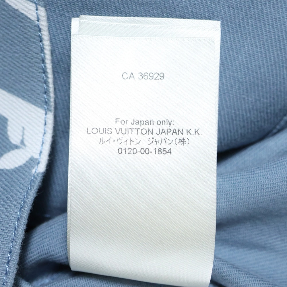 LOUIS VUITTON(ルイヴィトン) 22AW LV リーフ総柄 デニムジャケット ライトブルー RM222Q NF1 HNA59W