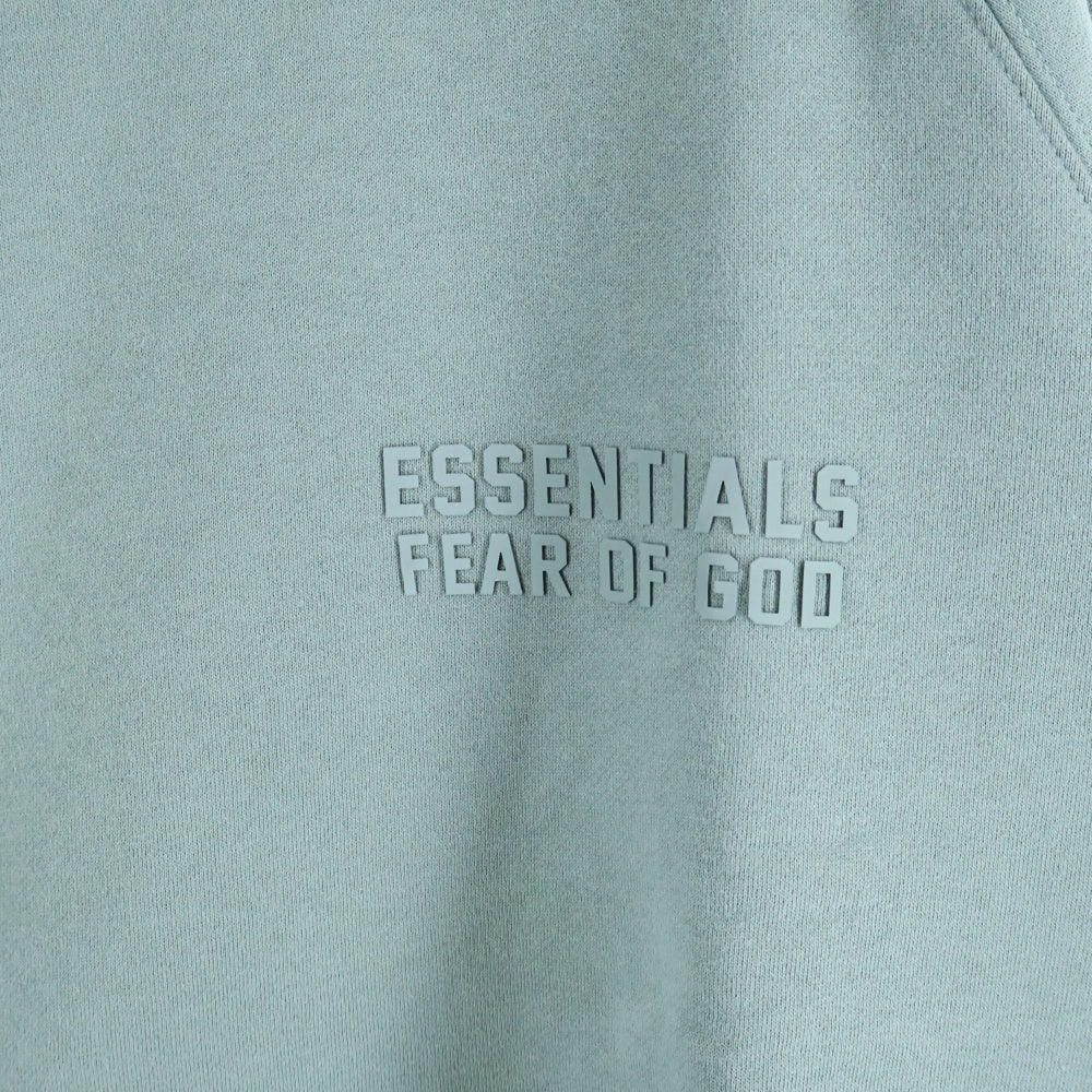 FEAR OF GOD ESSENTIALS(フィアオブゴッド エッセンシャルズ) SWEATSHRT ラバーロゴ クルーネックスウェットトレーナー グリーン