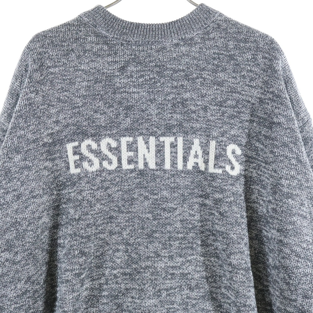 FEAR OF GOD ESSENTIALS(フィアオブゴッド エッセンシャルズ) FRONT LOGO KNIT フロントロゴ ニットセーター グレー