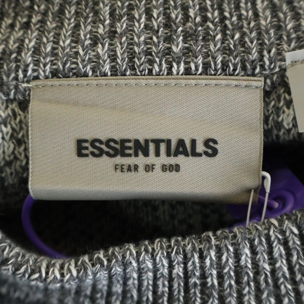 FEAR OF GOD ESSENTIALS(フィアオブゴッド エッセンシャルズ) FRONT LOGO KNIT フロントロゴ ニットセーター グレー