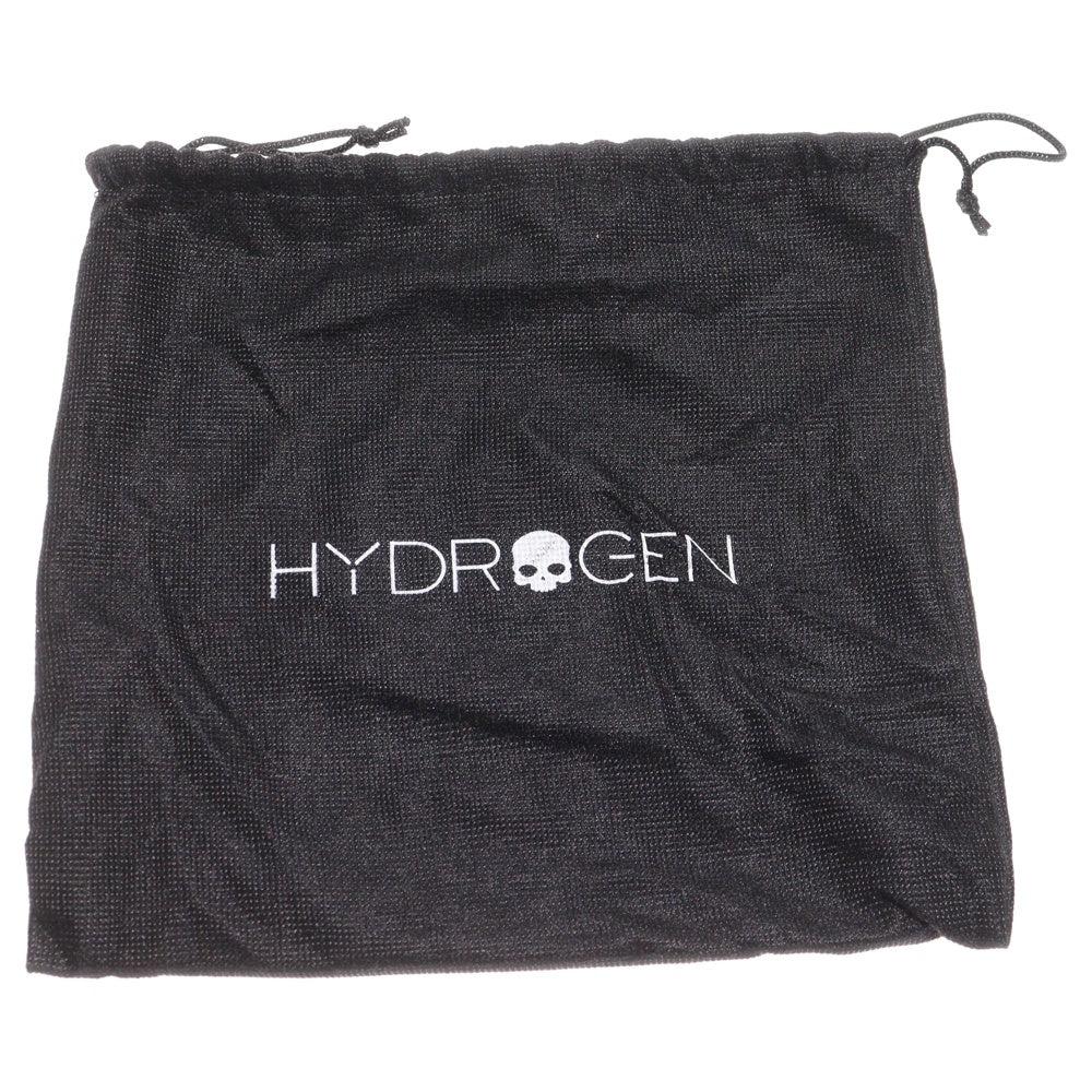 HYDROGEN(ハイドロゲン) ブラックレザー バックル ベルト ブラック