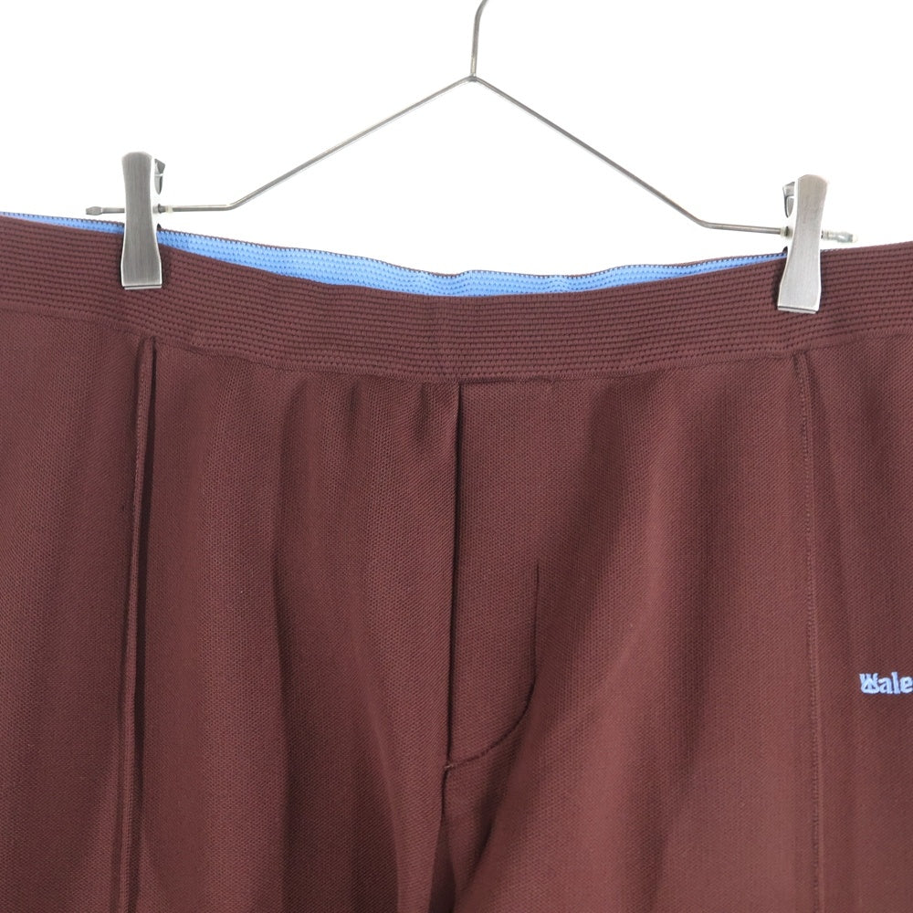 adidas(アディダス) ×WALES BONNER KNIT PT ウェールズボナー ロゴ刺繍ニットパンツ ブラウン