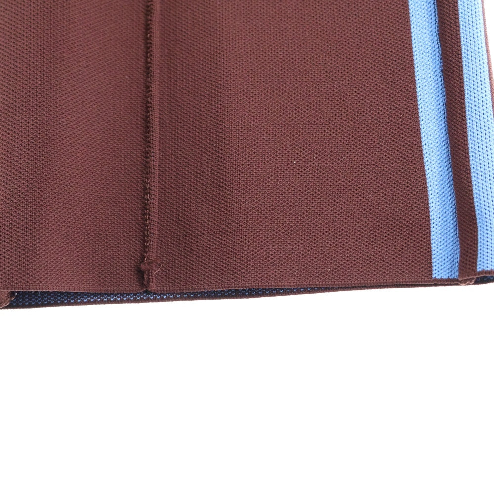 adidas(アディダス) ×WALES BONNER KNIT PT ウェールズボナー ロゴ刺繍ニットパンツ ブラウン