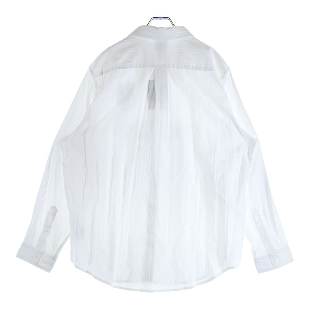 MARTINE ROSE(マーティンローズ) ×NIKE Dress Shirt ナイキ ストライプ長袖シャツ ホワイト DV0848-100
