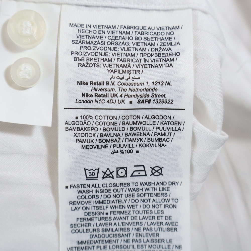 MARTINE ROSE(マーティンローズ) ×NIKE Dress Shirt ナイキ ストライプ長袖シャツ ホワイト DV0848-100