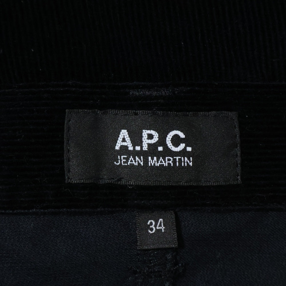 A.P.C(アーペーセー) Martin Jeans コーデュロイパンツ ブラック CODBX-H09121