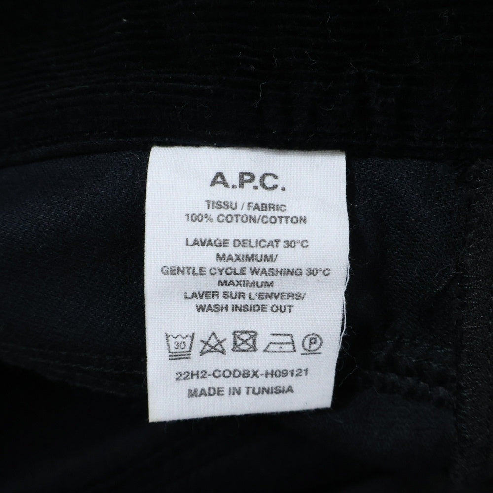 A.P.C(アーペーセー) Martin Jeans コーデュロイパンツ ブラック CODBX-H09121