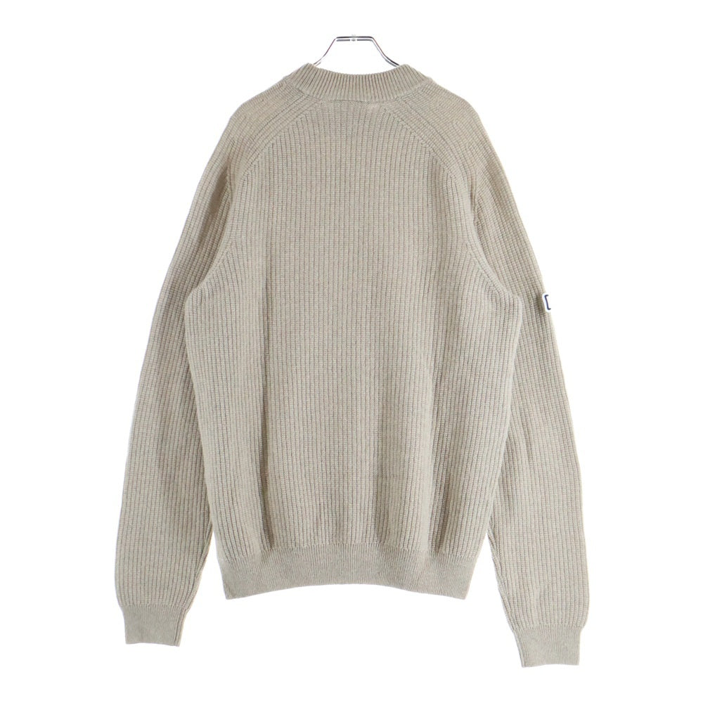LACOSTE(ラコステ) Wool Knit Sweater クルーネックウールニットセーター ベージュ