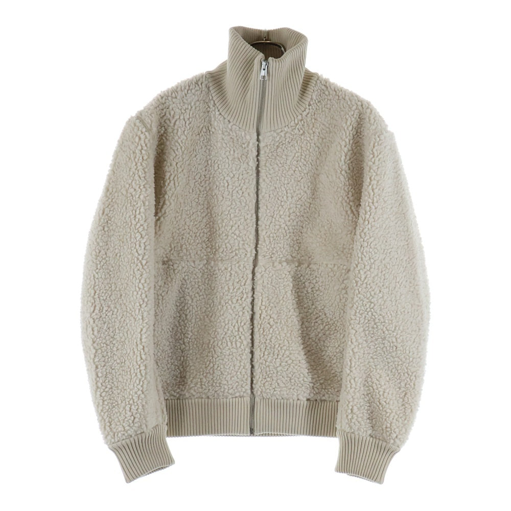 NO BRAND(ノーブランド) COS(コス) Funnel-Neck Teddy Jacket ハイネック ボアジャケット ホワイト