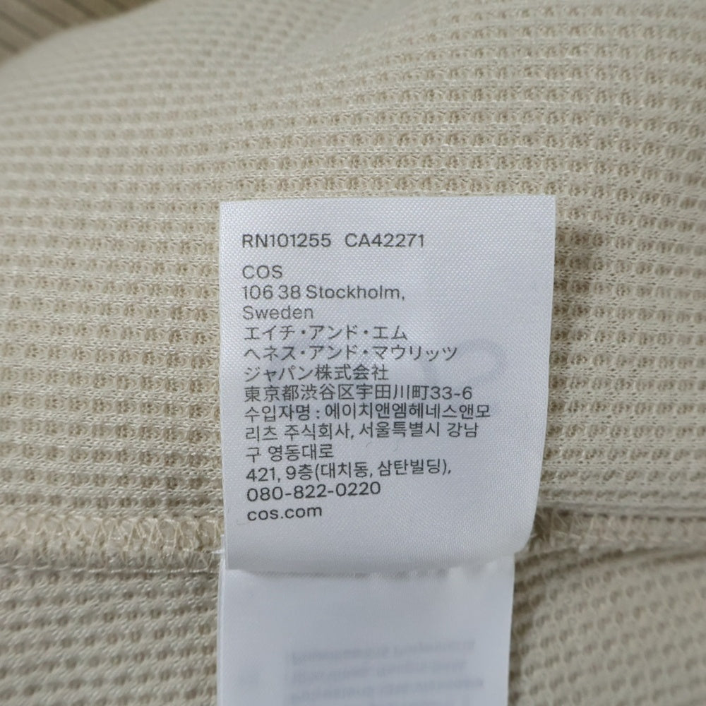 NO BRAND(ノーブランド) COS(コス) Funnel-Neck Teddy Jacket ハイネック ボアジャケット ホワイト