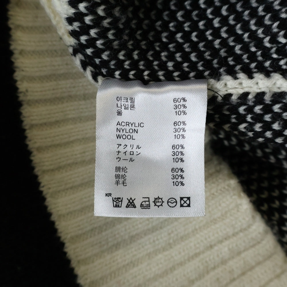 OY(オーワイ) Cube Odolly Knit ベア クルーネック ウールニットセーター ブラック