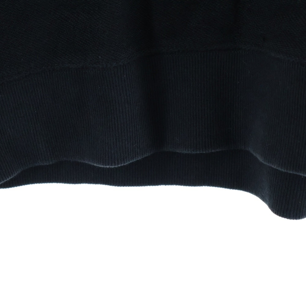 OY(オーワイ) REVERSE ZIPPER POLA MTM ハーフジップ ハイネック スウェットトレーナー ブラック