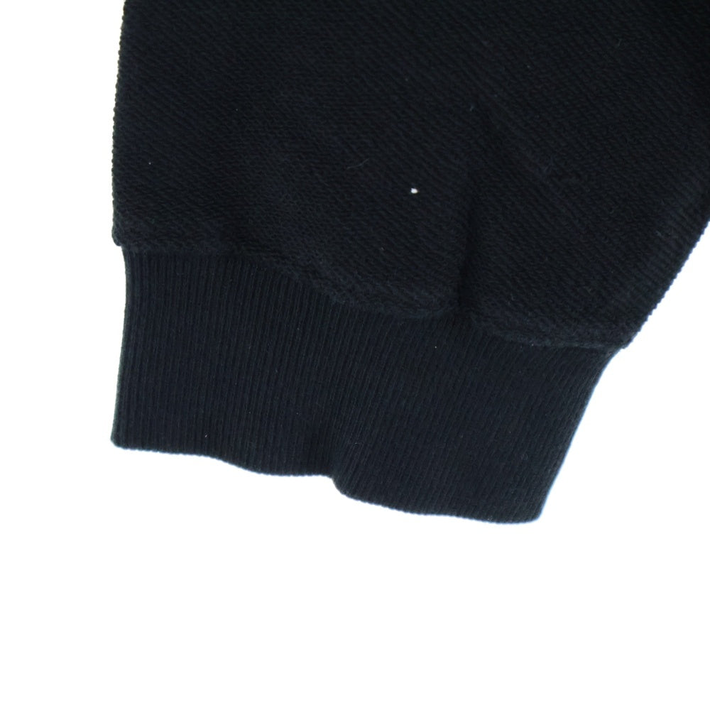 OY(オーワイ) REVERSE ZIPPER POLA MTM ハーフジップ ハイネック スウェットトレーナー ブラック