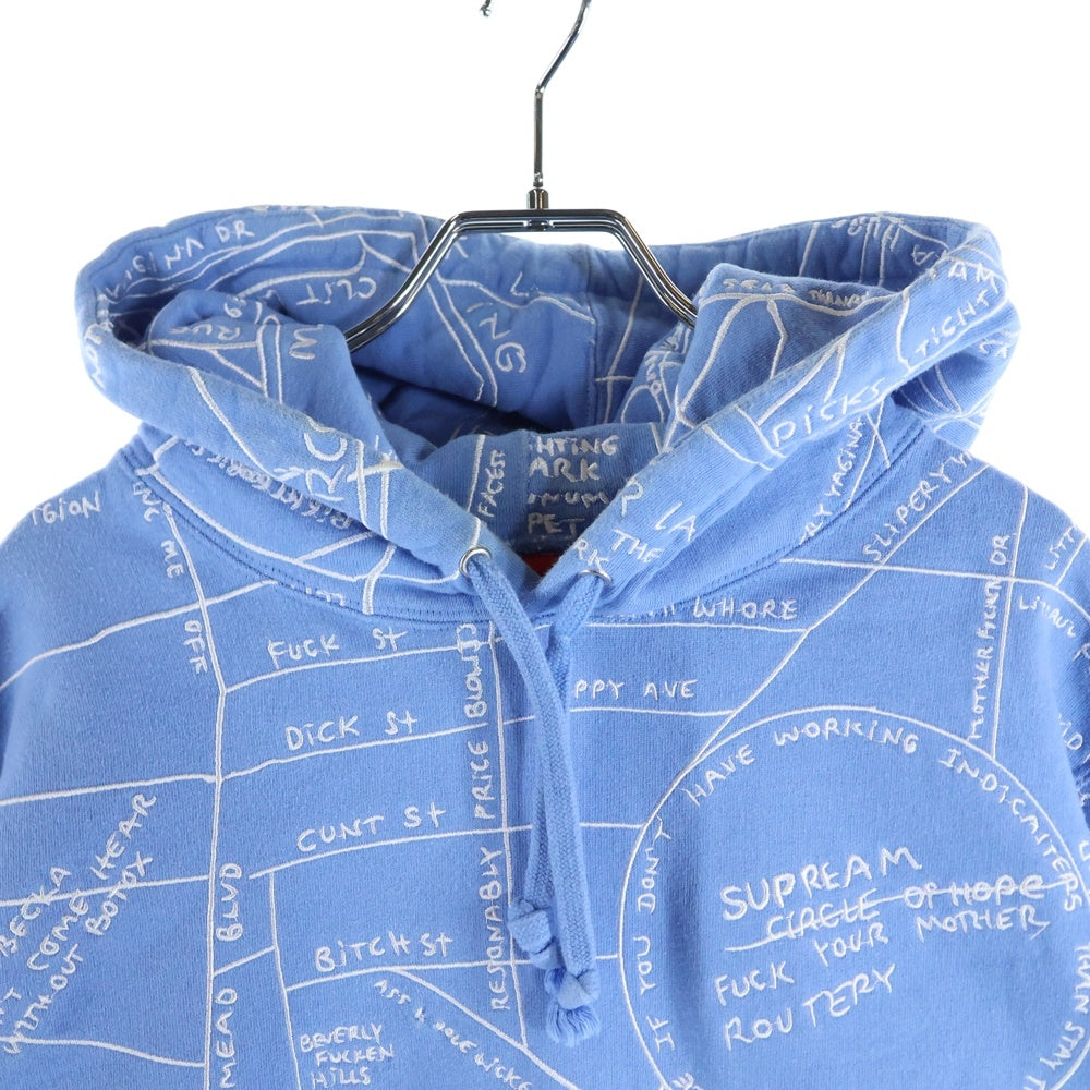 SUPREME(シュプリーム) 19SS Gonz Embroidered Map Hooded Sweatshirt