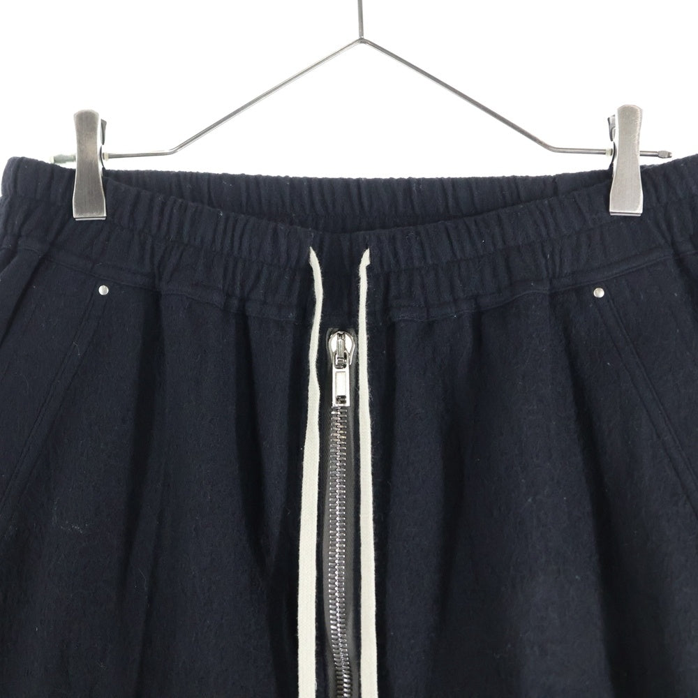 Rick Owens(リックオウエンス) 21AW Bela Drawstring Pants ベラ ウール混 ドローストリングパンツ ブラック RR02A5392-WCF