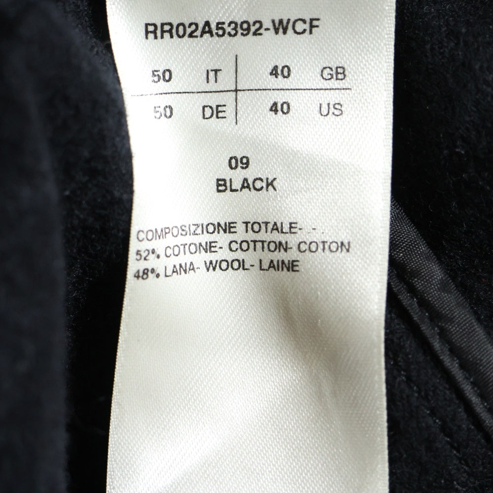 Rick Owens(リックオウエンス) 21AW Bela Drawstring Pants ベラ ウール混 ドローストリングパンツ ブラック RR02A5392-WCF